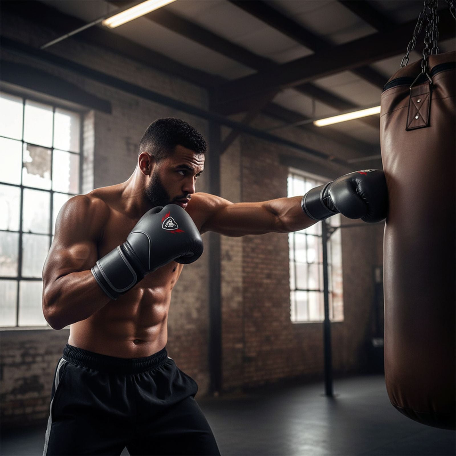 Cowhide Leather Boxing Gloves Training & Kickboxing Gloves